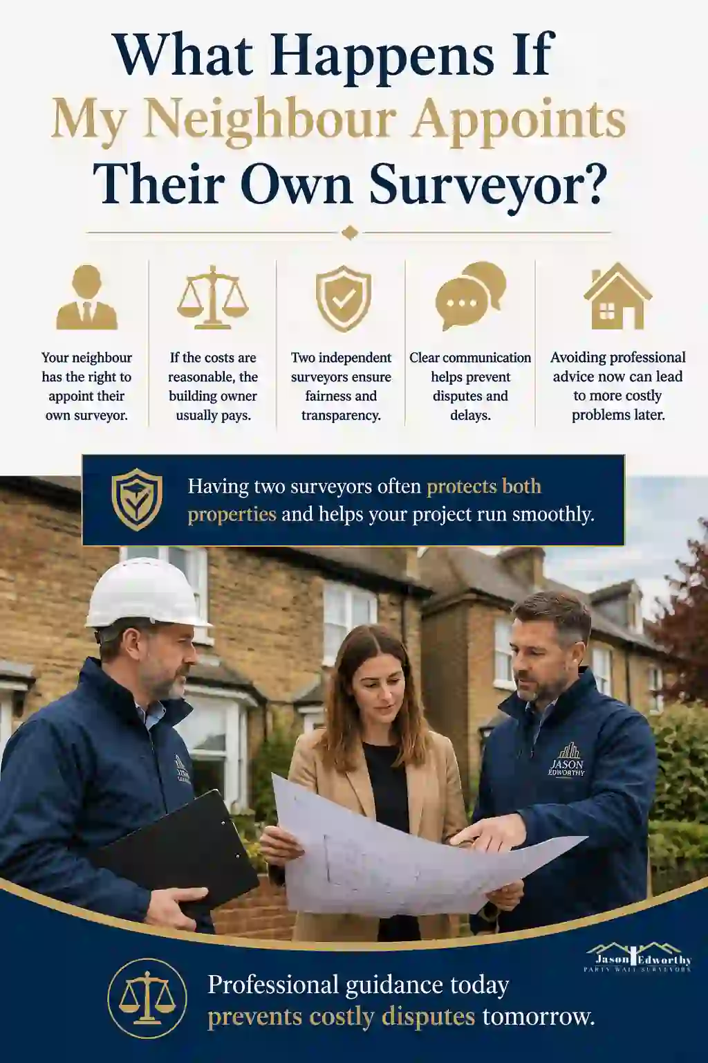 What Happens If My Neighbour Appoints Their Own Surveyor Peacehaven?